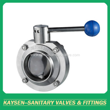 3A DIN Hygienic Welded Butterfly Valves SS304